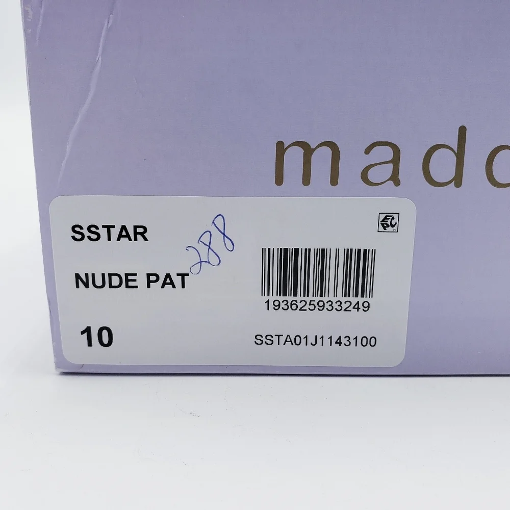 Madden Girl‎ STAR Block Heel Platform Sandal Ankle Strap Square Toe Pink Size 10